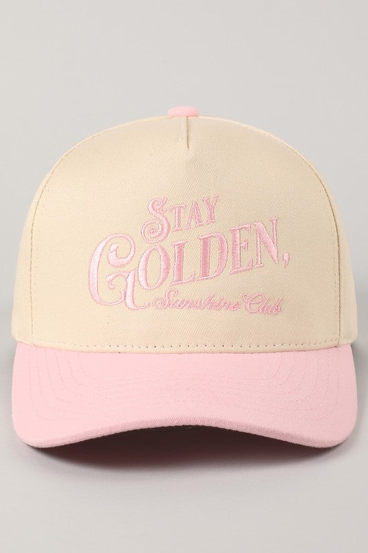 Stay Golden Two Tone Trucker Hat